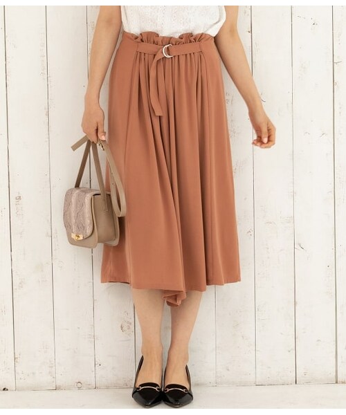 VIS(ビス)の「【前後2WAY】Dカンベルトパンツ(パンツ・レディース・ベージュ/ローズピンク/ネイビー/ホワイト・M/L/S)」の4枚目の写真