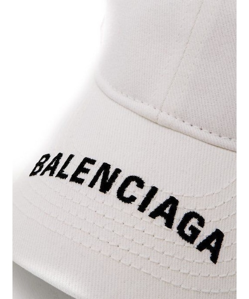 【人気 】バレンシアガ ベースボールキャップ ユニセックス ホワイト ロゴ刺繍 人気 】バレンシアガ ベースボールキャップ ユニセックス