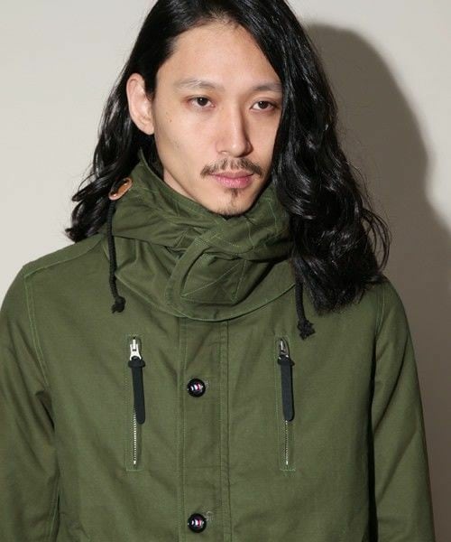 ヴィンテージライクのリブ付アウター ショートモッズ。 【公式通販】