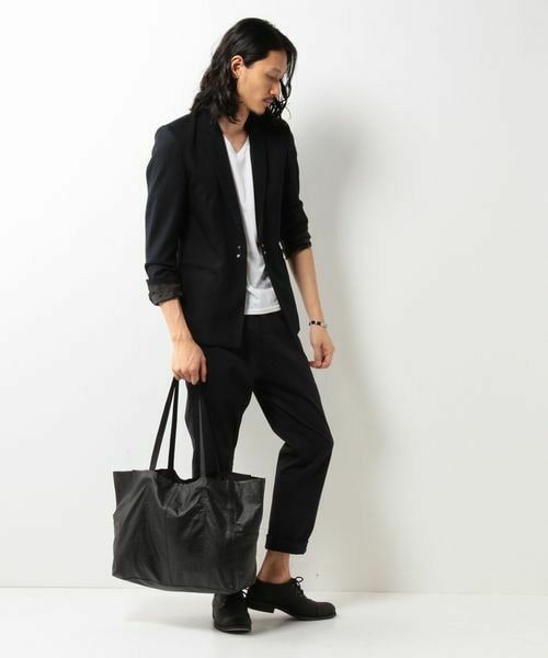 Diesel ブラックレザートートバッグ メンズ トートバッグ（トートバッグ）｜DIESEL（ディーゼル）の