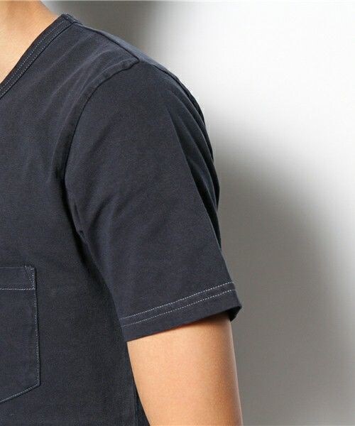 DETAILS（ディテールズ）の「DETAILS/ピグメント加工 ポケTEE（Tシャツ/カットソー・メンズ・オフホワイト/ブラック/ネイビー/バーガンディー/ブルーグリーン・SMALL/MEDIUM）」の10枚目の写真
