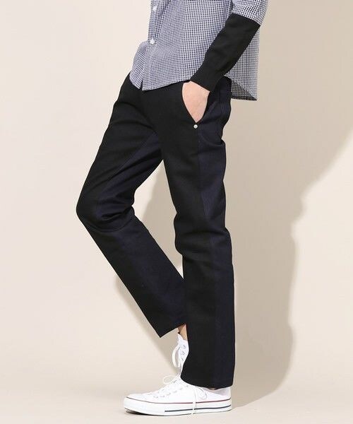 DETAILS（ディテールズ）の「DETAILS/バイカラースキニーデニム（デニムパンツ・メンズ・ブラック/インディゴブルー・SMALL/MEDIUM）」の4枚目の写真