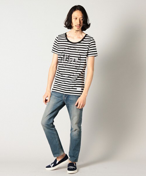 DETAILS(ディテールズ)の「DETAILS/グラフィックTEE/ブラック泊P(Tシャツ/カットソー・メンズ・ブラック×ホワイト/ブルー・SMALL/MEDIUM/LARGE)」の13枚目の写真