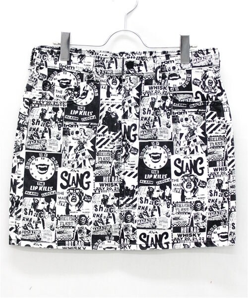 RNA（アールエヌエー）の「フライヤー柄BOX スカート（スカート・レディース・オフホワイト/サックスブルー/ピンク・S/M）」の8枚目の写真