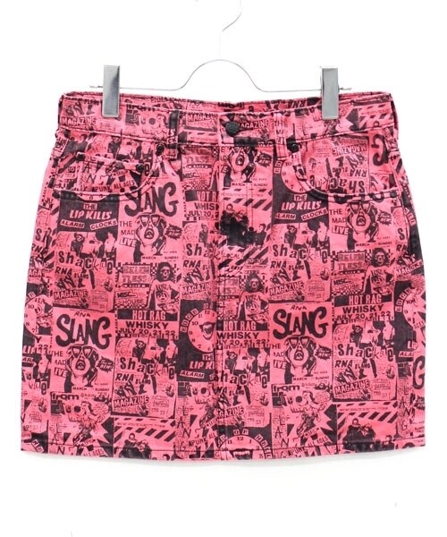 RNA（アールエヌエー）の「フライヤー柄BOX スカート（スカート・レディース・オフホワイト/サックスブルー/ピンク・S/M）」の7枚目の写真