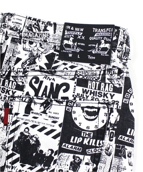 RNA（アールエヌエー）の「フライヤー柄BOX スカート（スカート・レディース・オフホワイト/サックスブルー/ピンク・S/M）」の11枚目の写真