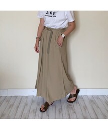 LIBRÉM | リネン混ベルトタックスカーチョ(その他パンツ)