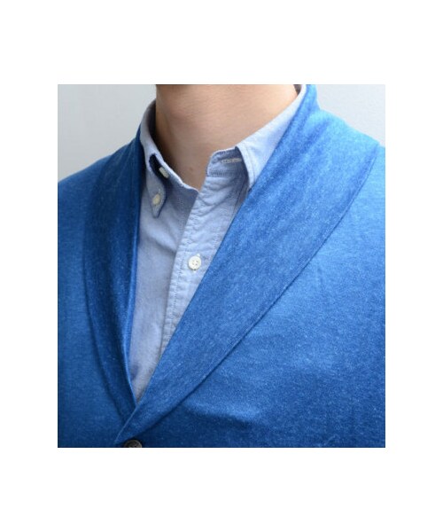 KATHARINE HAMNETT LONDON （キャサリンハムネットロンドン）の「OVER COLLAR CARDIGAN（トップス・メンズ・ブラック/グリーン/ブルー/レッド・M/L/AL）」の6枚目の写真