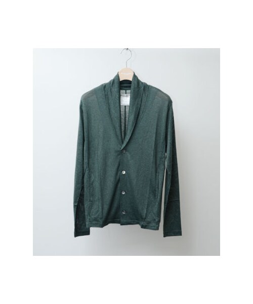 KATHARINE HAMNETT LONDON （キャサリンハムネットロンドン）の「OVER COLLAR CARDIGAN（トップス・メンズ・ブラック/グリーン/ブルー/レッド・M/L/AL）」の2枚目の写真