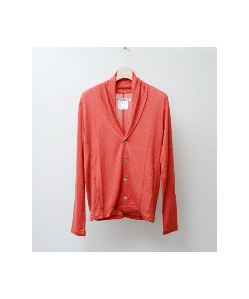 KATHARINE HAMNETT LONDON （キャサリンハムネットロンドン）の「OVER COLLAR CARDIGAN（トップス・メンズ・ブラック/グリーン/ブルー/レッド・M/L/AL）」の3枚目の写真