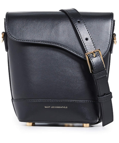 WANT LES ESSENTIELS ブラックショルダーバッグ