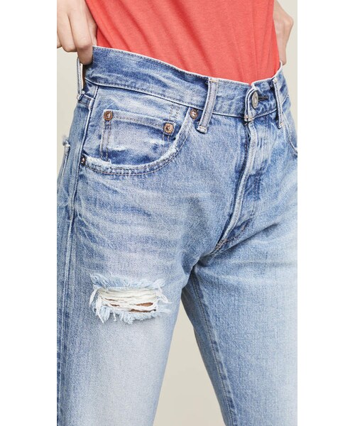 MOUSSY（マウジー）の「MOUSSY VINTAGE MV Steele Straight Jeans（デニムパンツ・レディース・Blue・24/25/26/27/28/29/30/31）」の5枚目の写真
