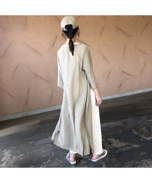 copine(コピン)の「再入荷!シフォンロングガウン(3color)【クリックポスト対象商品】(カーディガン/ボレロ・レディース・その他)」の9枚目の写真