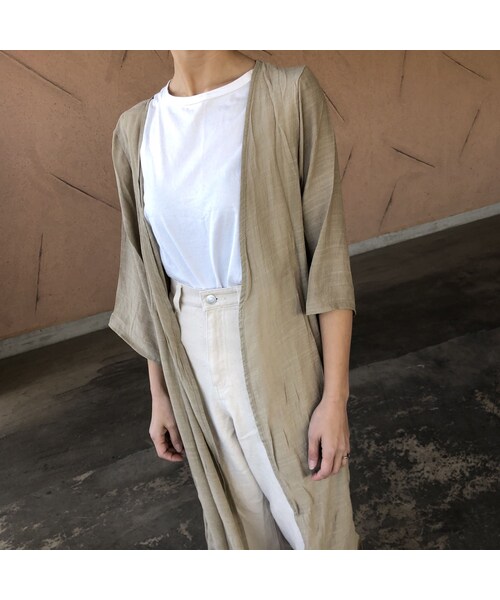 copine(コピン)の「再入荷!シフォンロングガウン(3color)【クリックポスト対象商品】(カーディガン/ボレロ・レディース・その他)」の10枚目の写真