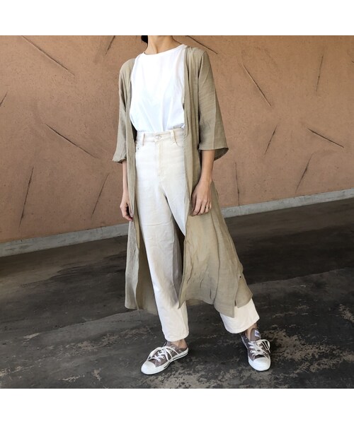 copine(コピン)の「再入荷!シフォンロングガウン(3color)【クリックポスト対象商品】(カーディガン/ボレロ・レディース・その他)」の8枚目の写真