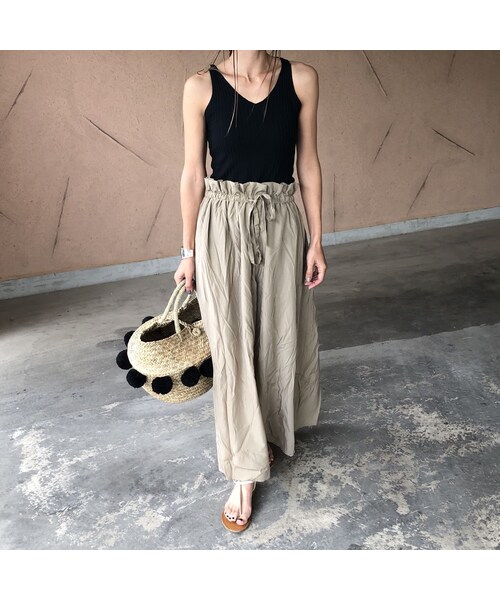 copine（コピン）の「大人ベーシック！リブニットタンクトップ(5color)【クリックポスト対象商品】（タンクトップ・レディース・その他）」の3枚目の写真