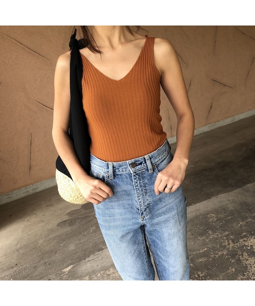 copine（コピン）の「大人ベーシック！リブニットタンクトップ(5color)【クリックポスト対象商品】（タンクトップ・レディース・その他）」の12枚目の写真