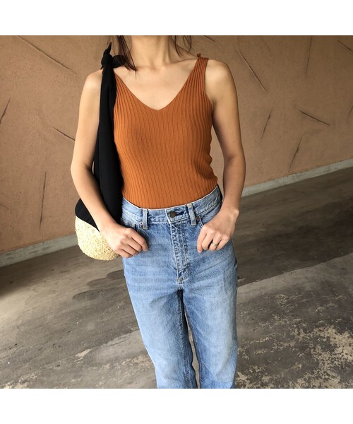 copine（コピン）の「大人ベーシック！リブニットタンクトップ(5color)【クリックポスト対象商品】（タンクトップ・レディース・その他）」の7枚目の写真