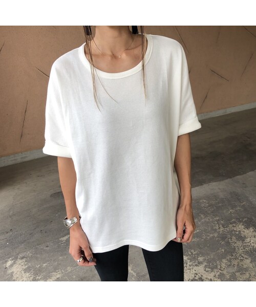 copine（コピン）の「ワッフルドルマンオーバーサイズTシャツ(3color)【クリックポスト対象商品】（Tシャツ/カットソー・レディース・その他）」の11枚目の写真