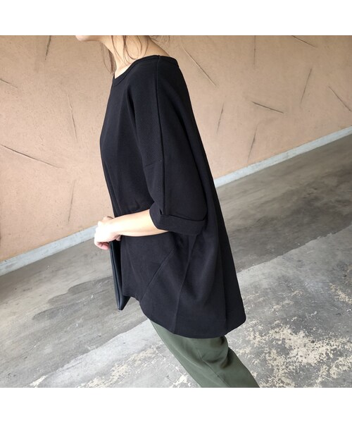 copine（コピン）の「ワッフルドルマンオーバーサイズTシャツ(3color)【クリックポスト対象商品】（Tシャツ/カットソー・レディース・その他）」の6枚目の写真