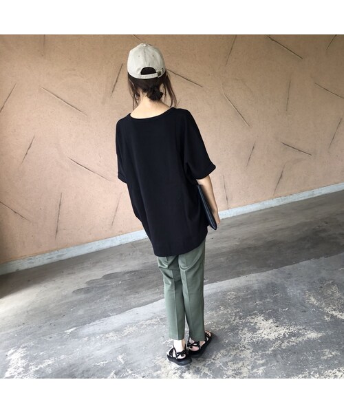 copine（コピン）の「ワッフルドルマンオーバーサイズTシャツ(3color)【クリックポスト対象商品】（Tシャツ/カットソー・レディース・その他）」の4枚目の写真