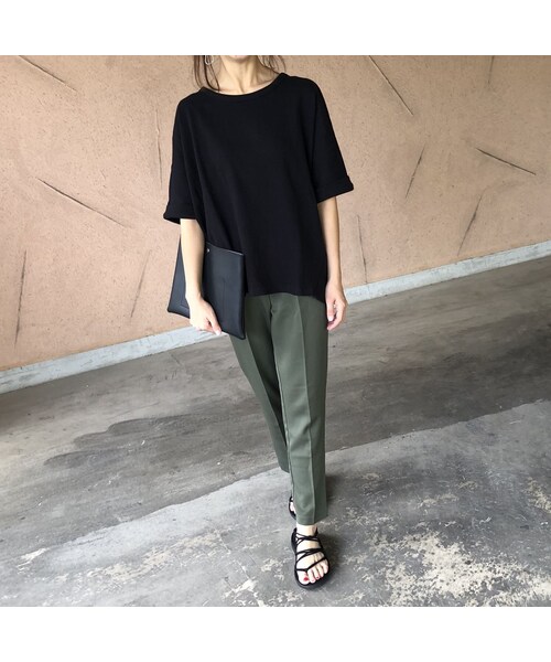 copine（コピン）の「ワッフルドルマンオーバーサイズTシャツ(3color)【クリックポスト対象商品】（Tシャツ/カットソー・レディース・その他）」の2枚目の写真