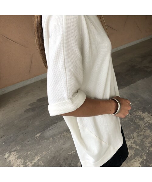 copine（コピン）の「ワッフルドルマンオーバーサイズTシャツ(3color)【クリックポスト対象商品】（Tシャツ/カットソー・レディース・その他）」の12枚目の写真