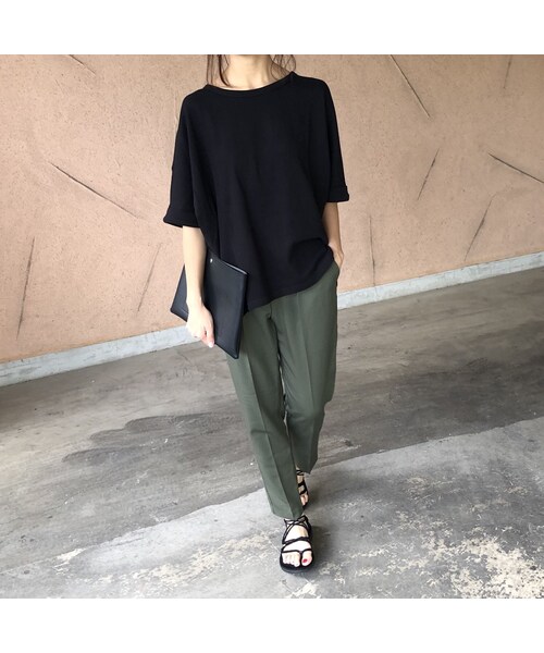 copine（コピン）の「ワッフルドルマンオーバーサイズTシャツ(3color)【クリックポスト対象商品】（Tシャツ/カットソー・レディース・その他）」の5枚目の写真