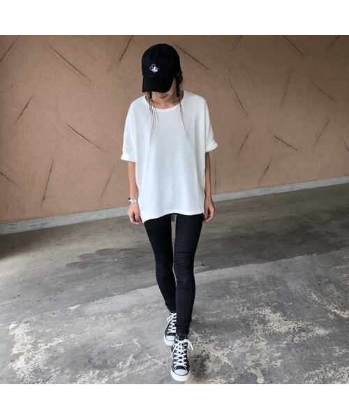 copine（コピン）の「ワッフルドルマンオーバーサイズTシャツ(3color)【クリックポスト対象商品】（Tシャツ/カットソー・レディース・その他）」の7枚目の写真