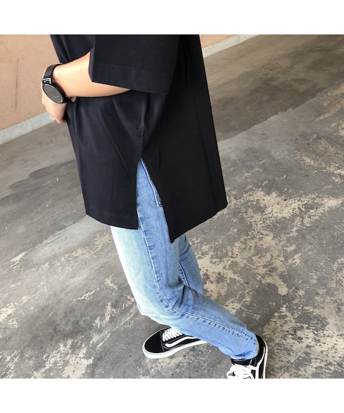 copine（コピン）の「裾スリットオーバーサイズTシャツ(4color)【クリックポスト対象商品】（Tシャツ/カットソー・レディース・その他）」の14枚目の写真