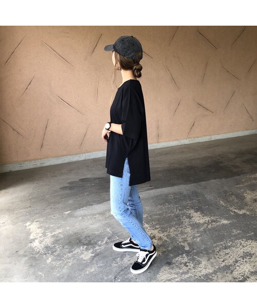 copine（コピン）の「裾スリットオーバーサイズTシャツ(4color)【クリックポスト対象商品】（Tシャツ/カットソー・レディース・その他）」の12枚目の写真