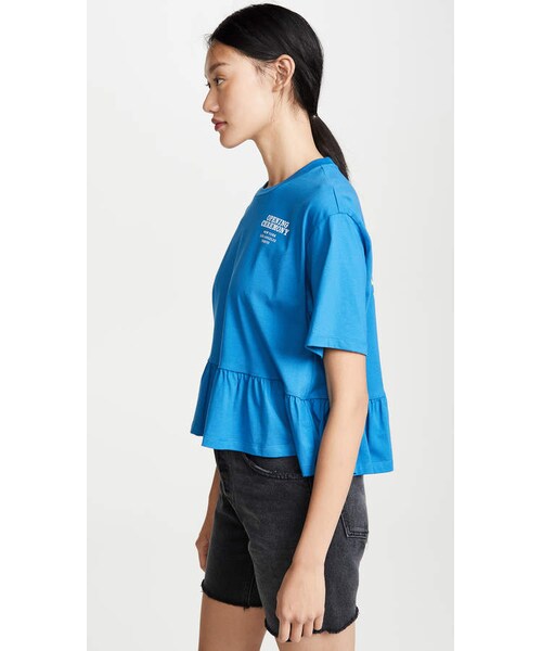 OPENING CEREMONY（オープニングセレモニー）の「Opening Ceremony Ruffle Peplum Tee（Tシャツ/カットソー・レディース・Blue・XS/S/M/L）」の2枚目の写真