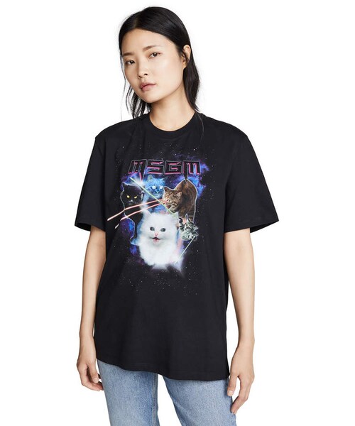 MSGM（エムエスジーエム）の「MSGM Laser Cats T-Shirt（Tシャツ