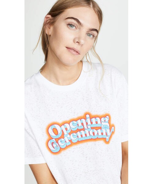 OPENING CEREMONY（オープニングセレモニー）の「Opening Ceremony Unisex Burnout Graphic Tee（Tシャツ/カットソー・レディース・White・XS）」の5枚目の写真