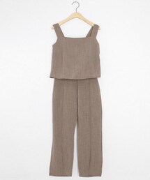 DHOLIC | バックゴムスリーブレス&パンツSET(アンサンブル)