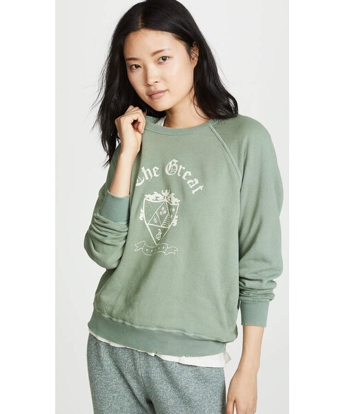 green college sweatshirt