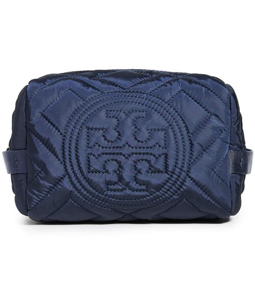 TORY BURCH(トリーバーチ)の「Tory Burch Fleming Quilted Nylon Cosmetic Case(メイクブラシ・レディース・Royal Navy・One Size)」の2枚目の写真