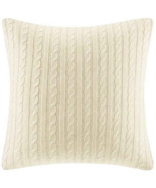 WOOLRICH（ウールリッチ）の「Woolrich Buckley 26" x 26" Cable Knit Euro Sham Ivory