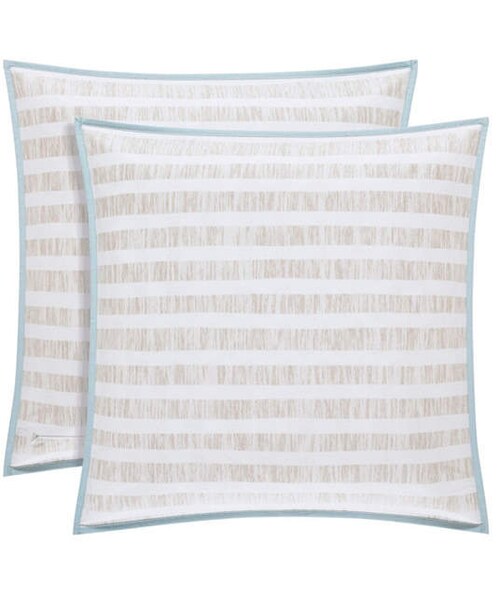 VINCE Oscar Oliver OscarOliver Vince Aqua European Sham Bedding vince-oscar-oliver-oscaroliver-vince-aqua-european-sham-bedding