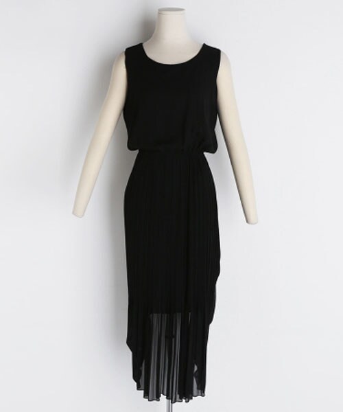 DHOLIC（ディーホリック）の「プリーツノースリワンピース（ワンピース・レディース・グリーン/ブラック/ブラウン・FREE）」の2枚目の写真