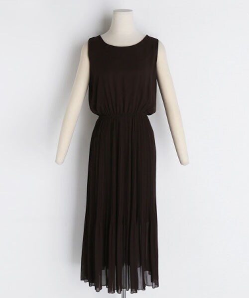 DHOLIC（ディーホリック）の「プリーツノースリワンピース（ワンピース・レディース・グリーン/ブラック/ブラウン・FREE）」の3枚目の写真