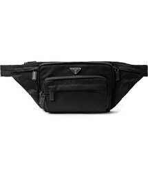 Prada Saffiano Leather-Trimmed Nylon Belt Bag
