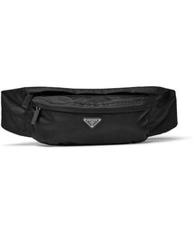 Prada Saffiano Leather-Trimmed Nylon Belt Bag