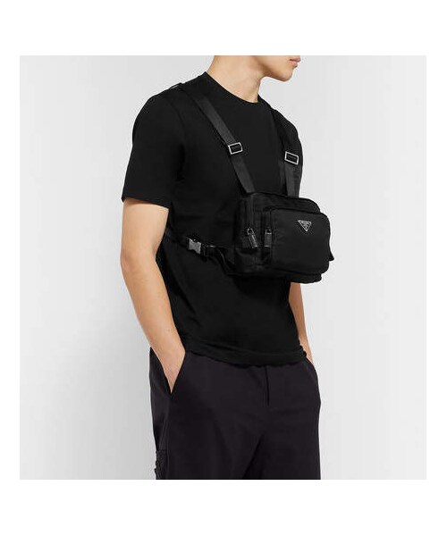 PRADA（プラダ）の「Prada Leather-Trimmed Nylon Harness Bag 