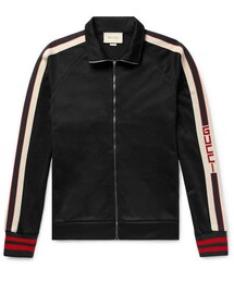 GUCCI | Gucci Webbing-Trimmed Tech-Jersey Track Jacket(トップス)