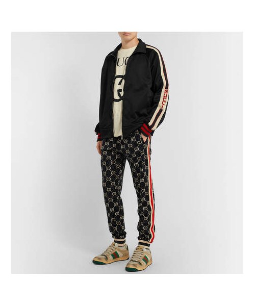 GUCCI(グッチ)の「Gucci Webbing-Trimmed Tech-Jersey Track Jacket(トップス・メンズ・Black・M/S/XS/L/XL/XXL)」の5枚目の写真