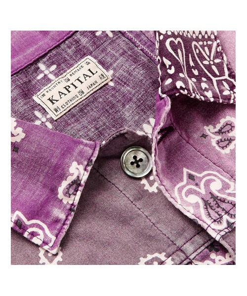 KAPITAL(キャピタル)の「KAPITAL Patchwork Bandana-Print Denim Jacket(ジャケット/アウター・メンズ・Purple・3/2)」の5枚目の写真