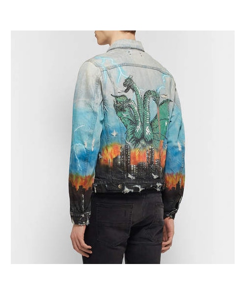 AMIRI（アミリ）の「AMIRI Printed Distressed Denim Jacket