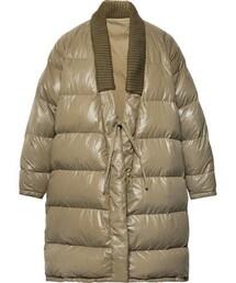visvim Yukata Oversized Wool-Trimmed Quilted Nylon Down Coat