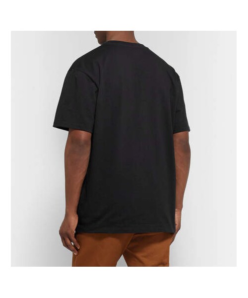 GUCCI（グッチ）の「Gucci Oversized Logo-Print Cotton-Jersey T-Shirt（Tシャツ/カットソー・メンズ・Black・L/S/M/XL）」の3枚目の写真